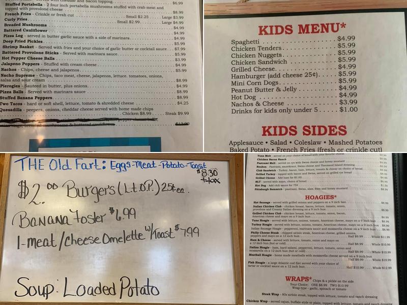 Cindy's Place Menu