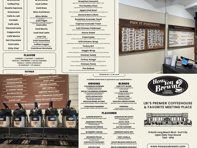 How You Brewin Coffee Company Menu