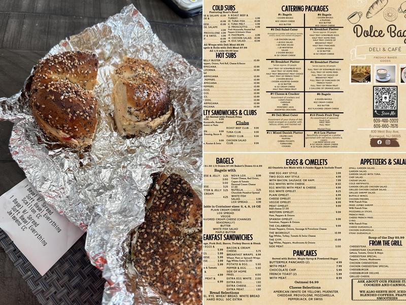 Dolce Bagel & Cafe Menu