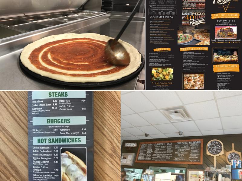 Panzone's Pizza Menu