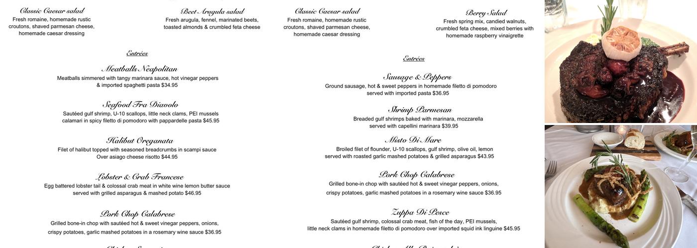 Raimondo's Menu