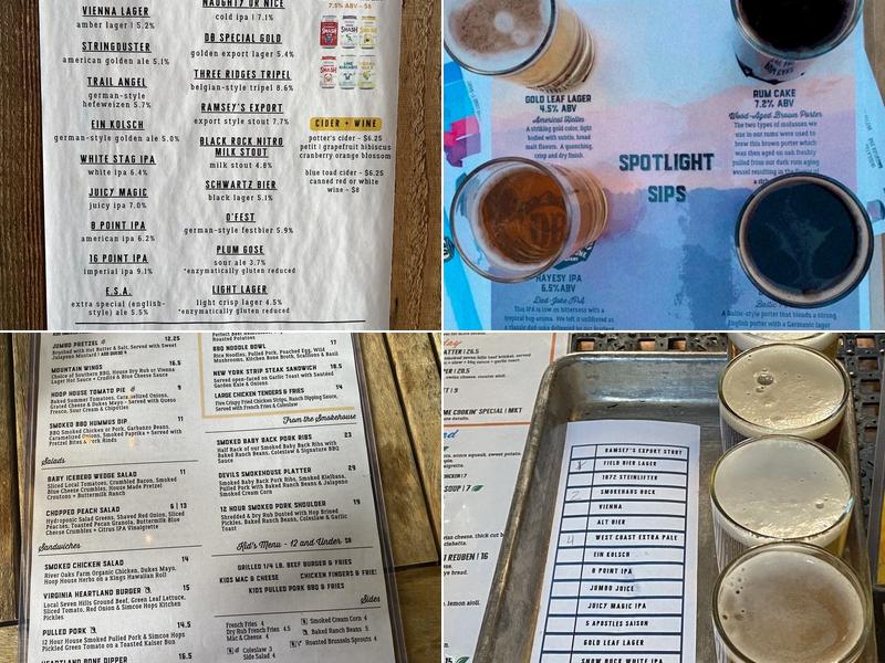 Devils Backbone Basecamp Brewpub Menu