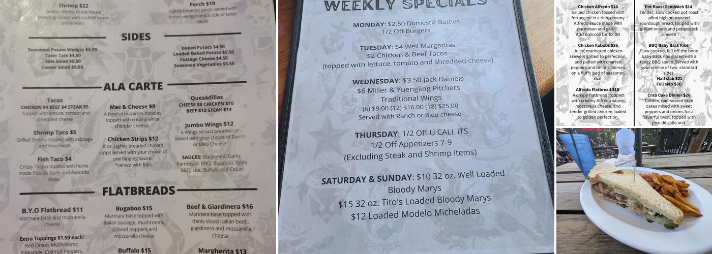 Bugaboo Bar And Grill Menu