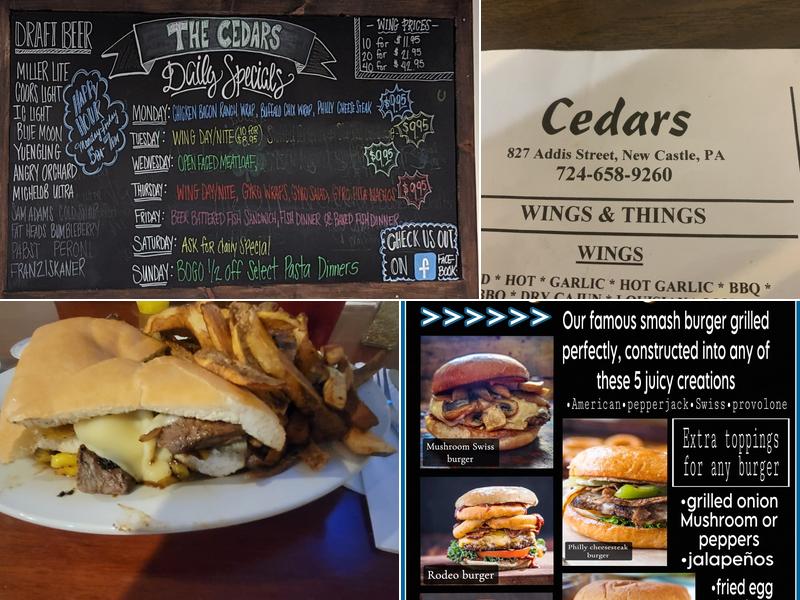 Cedars Menu