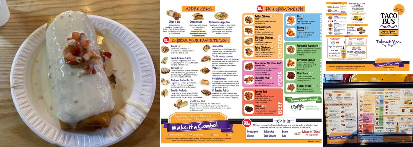 Taco Bus Menu