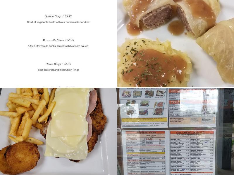 Schnitzel House Menu