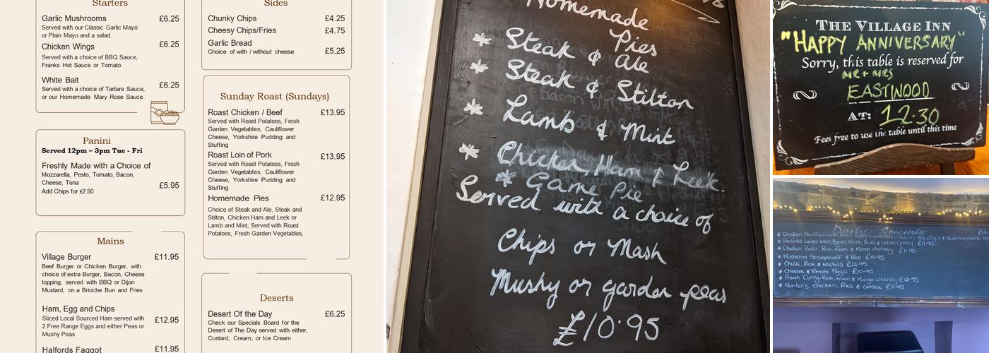 The Village Inn Menu