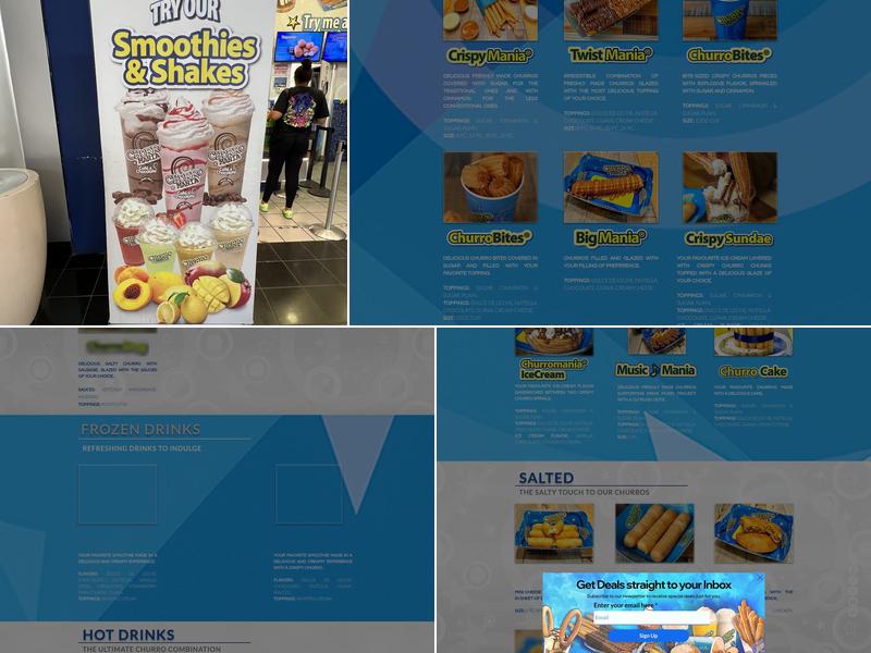 Churromania International Mall Menu