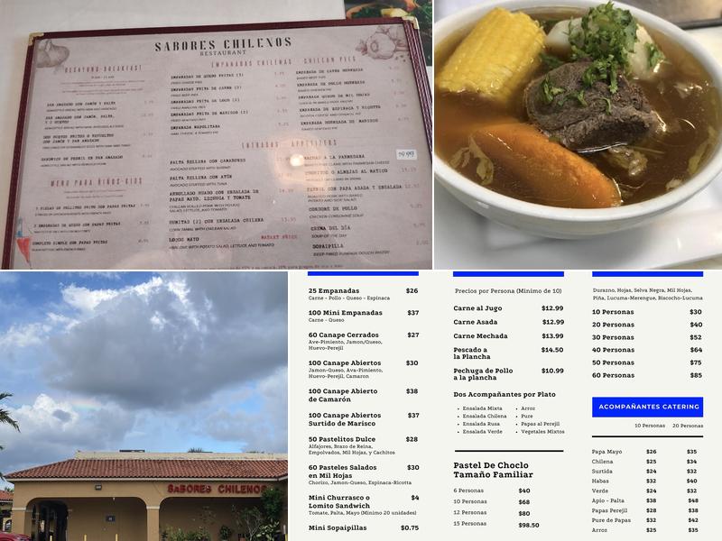 Sabores Chilenos Menu