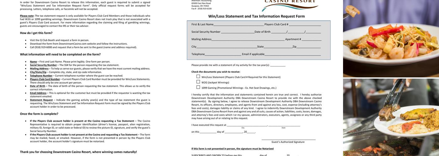 Spring River Buffet Menu