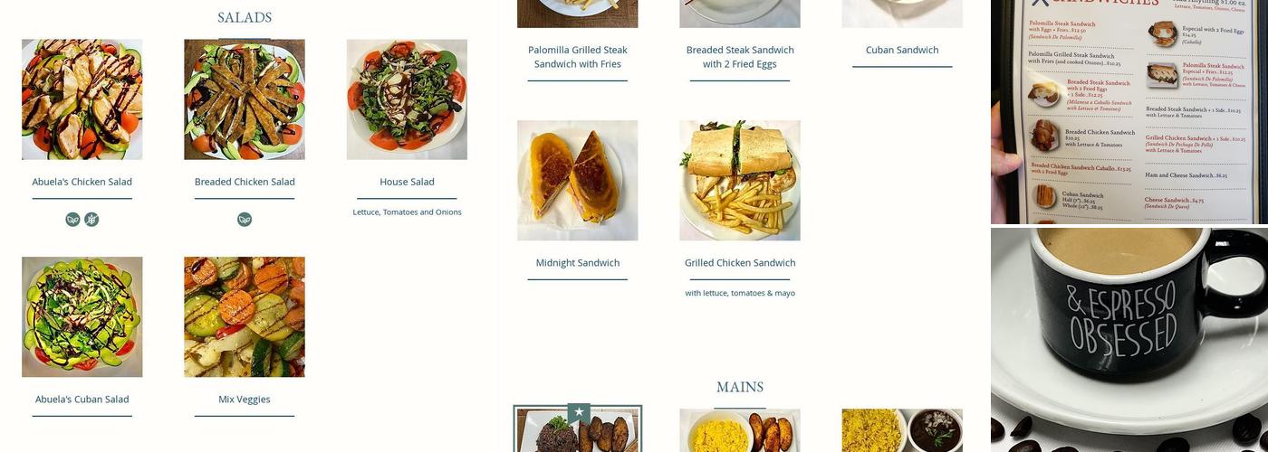Abuela's Kitchen Menu