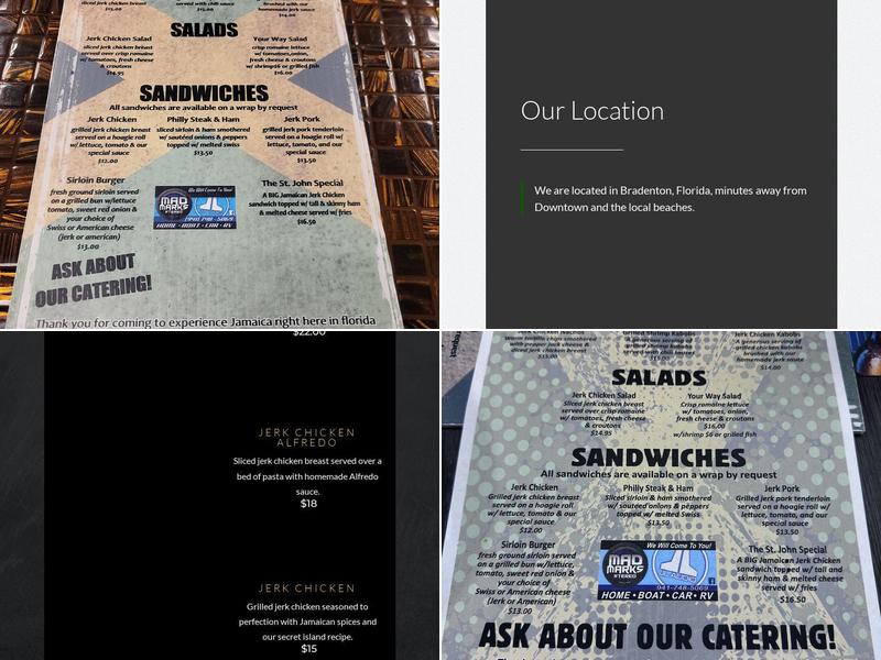 Rodney's Jamaican Grill Menu