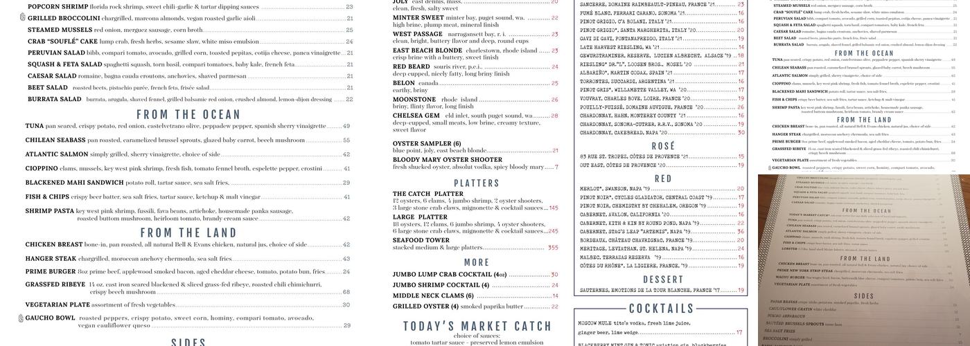 PB Catch Menu