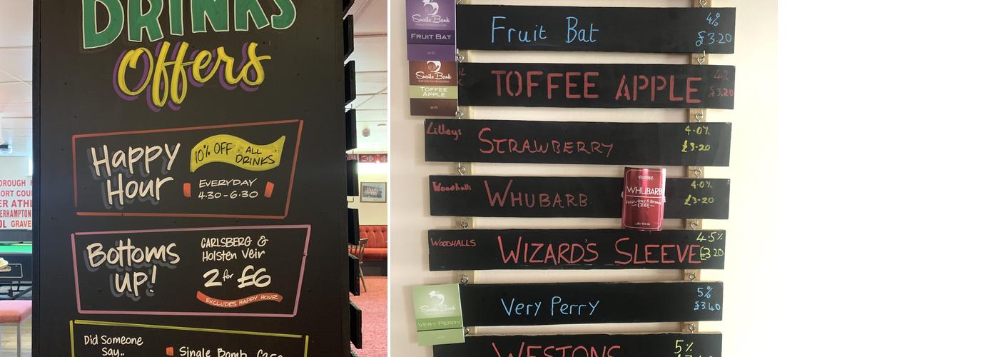 The Harriers Arms Menu