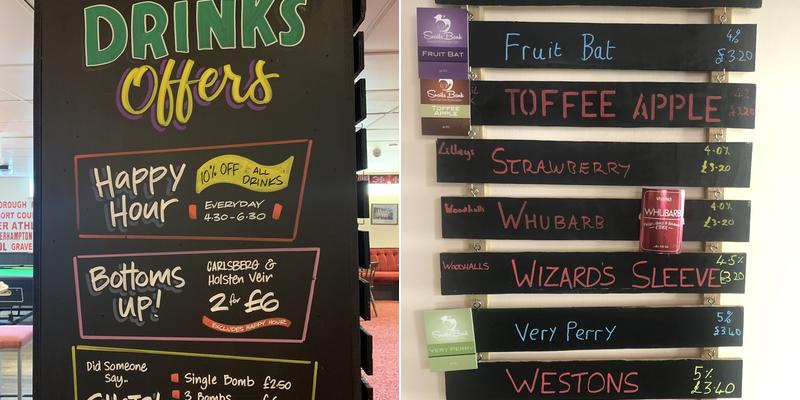 The Harriers Arms Menu