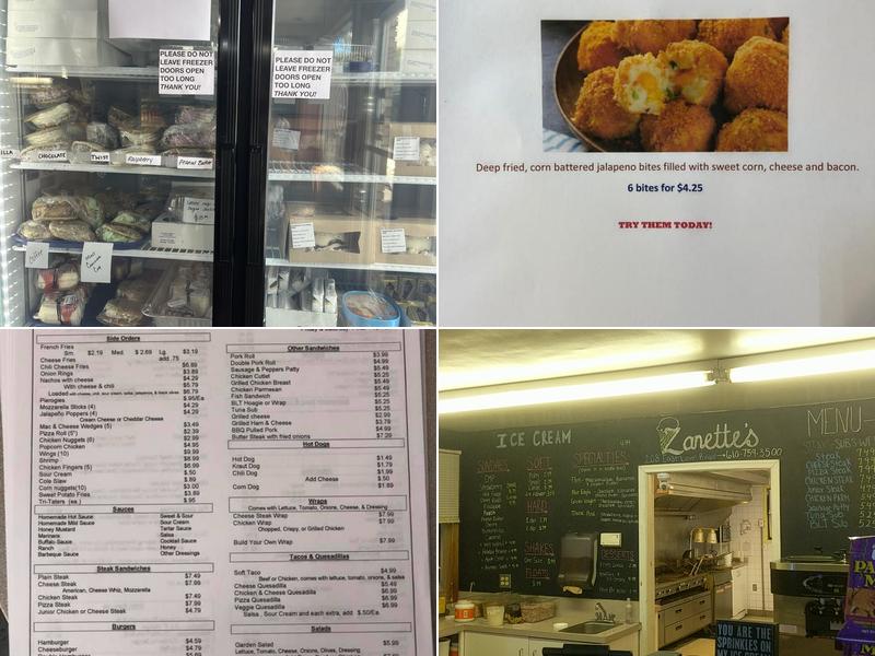 Zanette's Nazareth Grill Menu