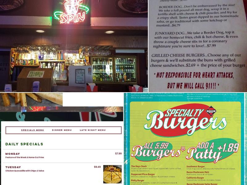 Sip N Spin Menu