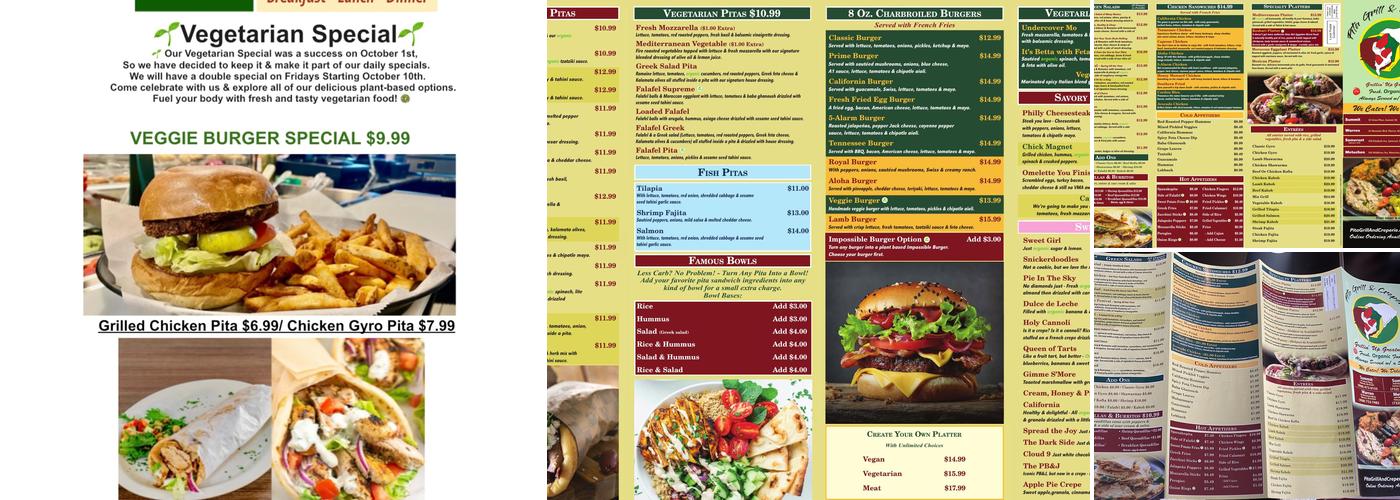 Pita Grill & Creperie Warren Menu