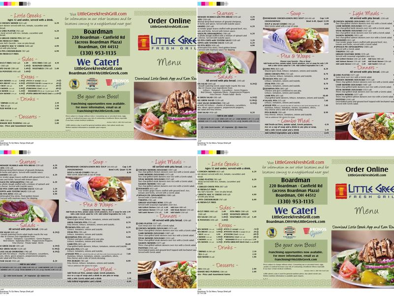 Little Greek Fresh Grill Menu