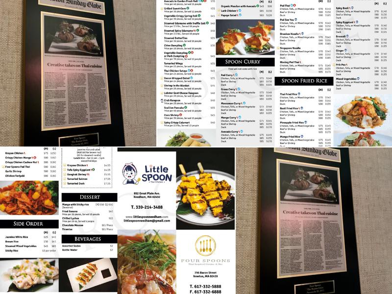 Four Spoons Thai Inspired Cuisine & Bar Menu