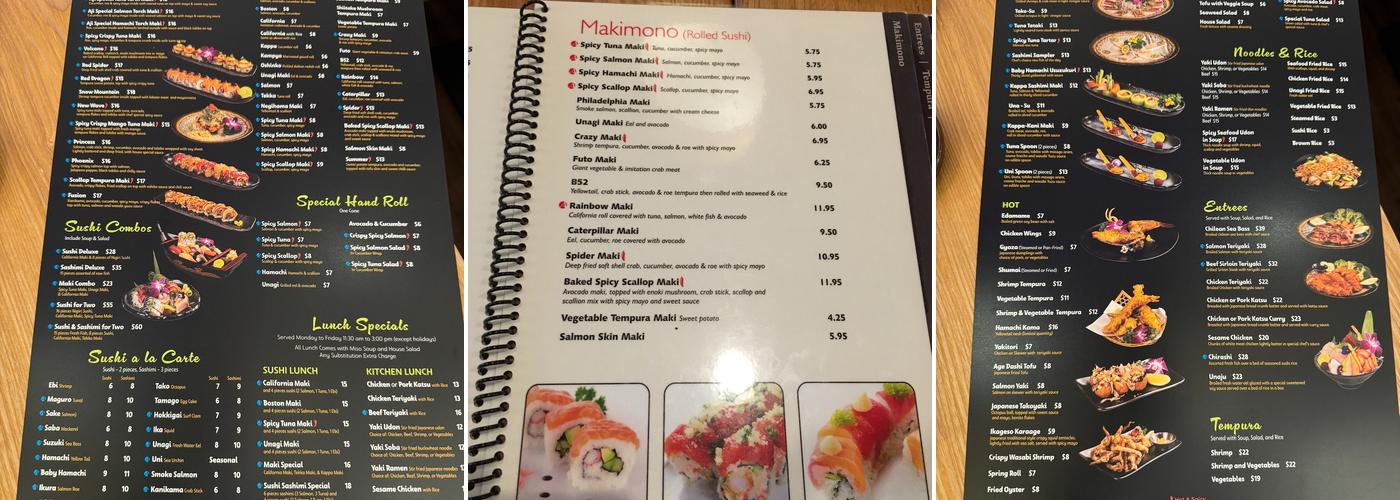 Aji Menu