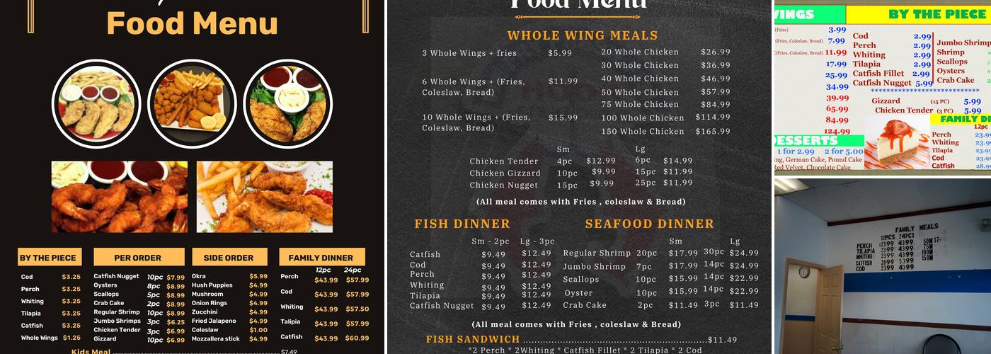 Hook Fish & Chicken Menu