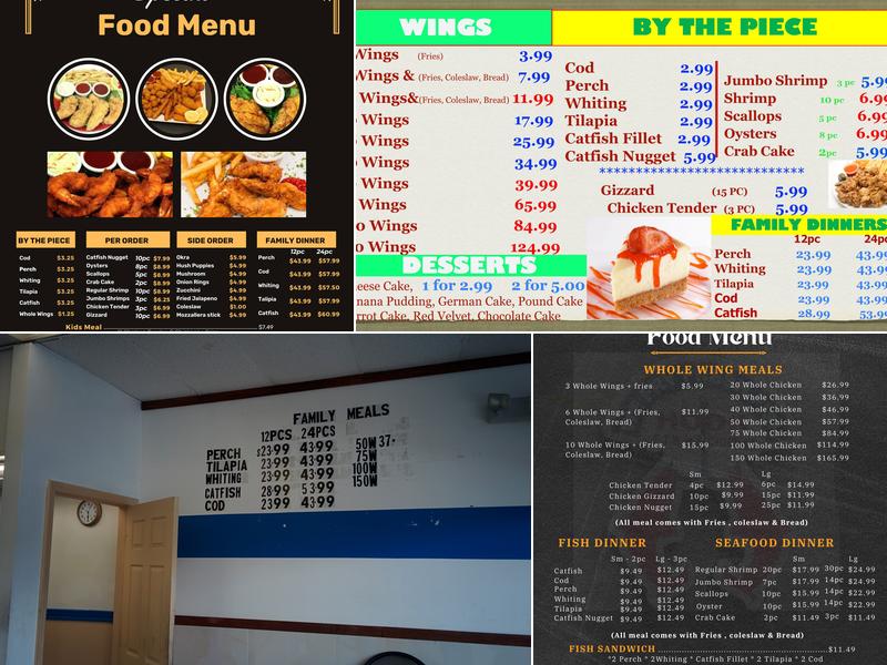 Hook Fish & Chicken Menu