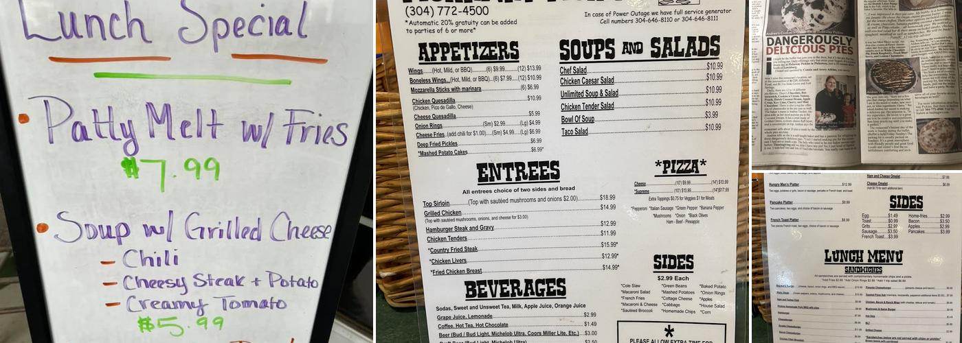 Pickaway Pickins Menu