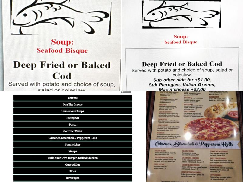 Amen Corner Menu