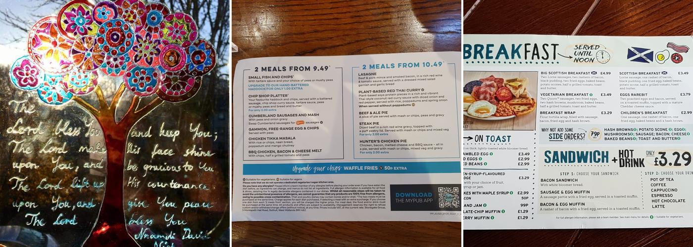 Foundry aberdeen Menu