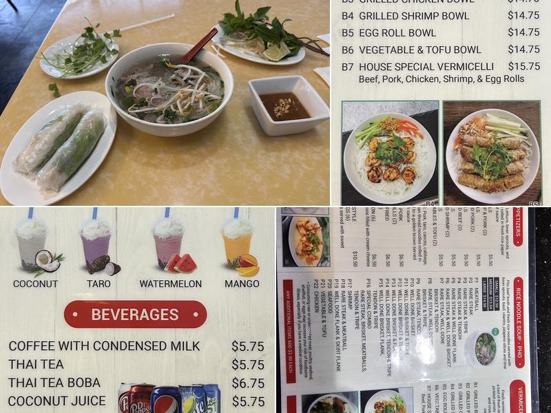 Pho & Grill Menu