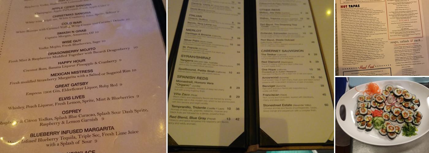 emBargo Menu