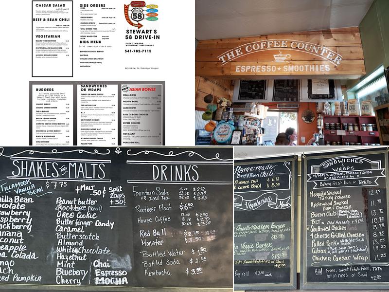 Stewart's 58 Drive-In Restaurant Menu