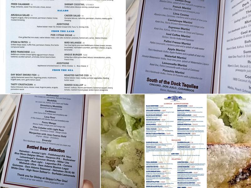 Skippy's Pier I Menu