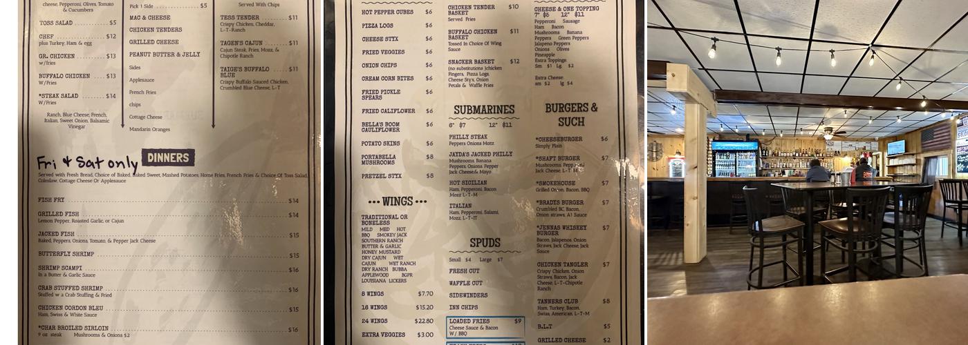 Columbus Inn Menu