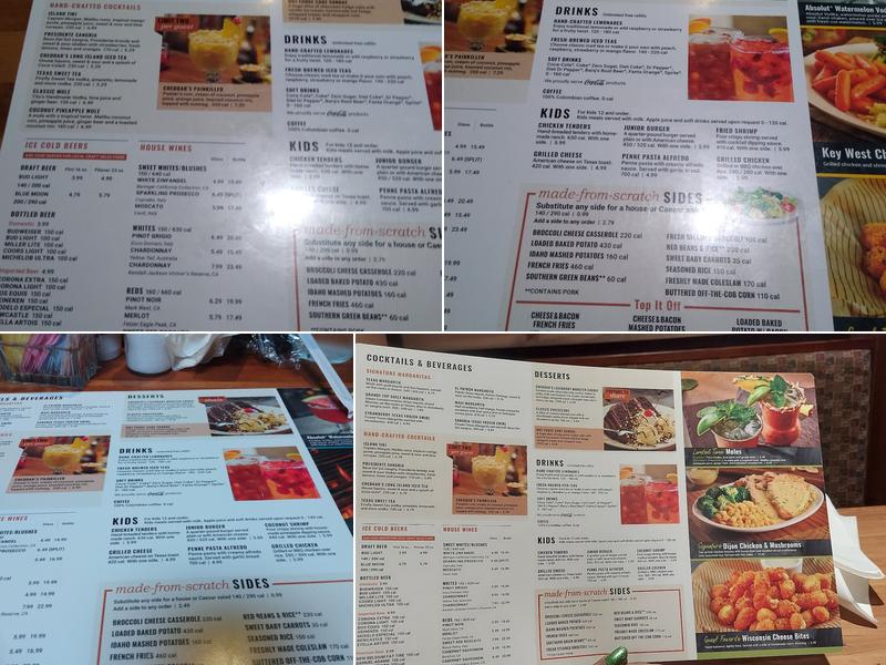 Cheddar's Scratch Kitchen Menu