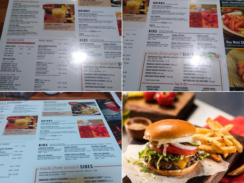 Cheddar's Scratch Kitchen Menu