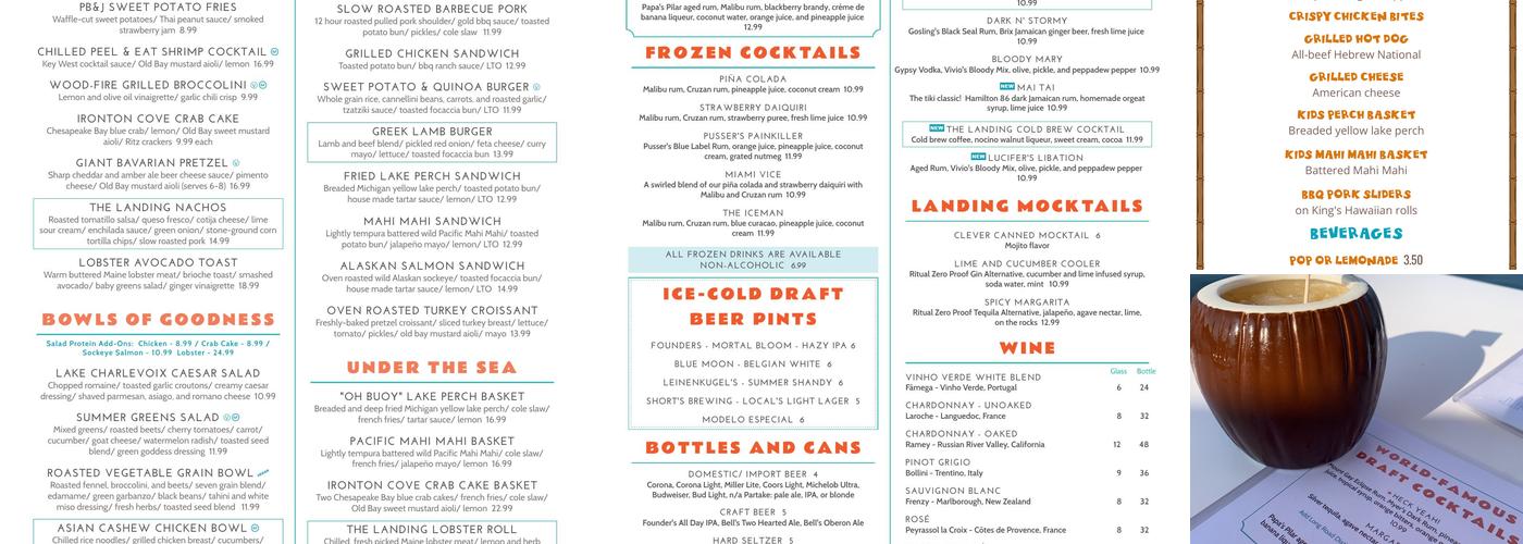 The Landing Menu
