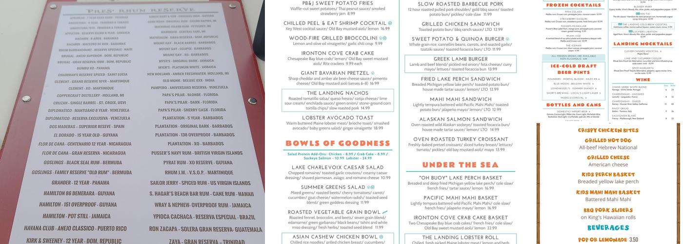 The Landing Menu