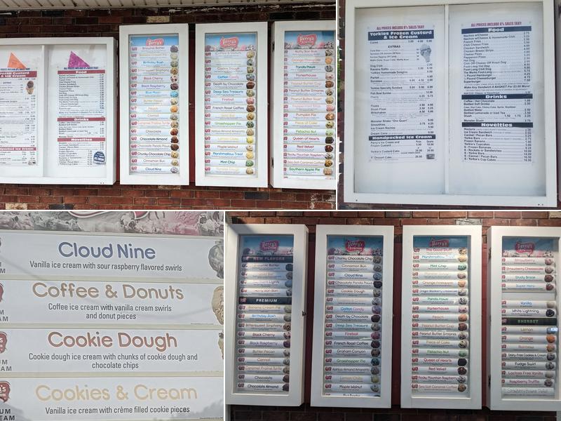 Yorkie's Grille & Custard Menu