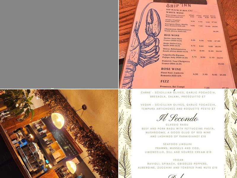 The Ship Inn Menu