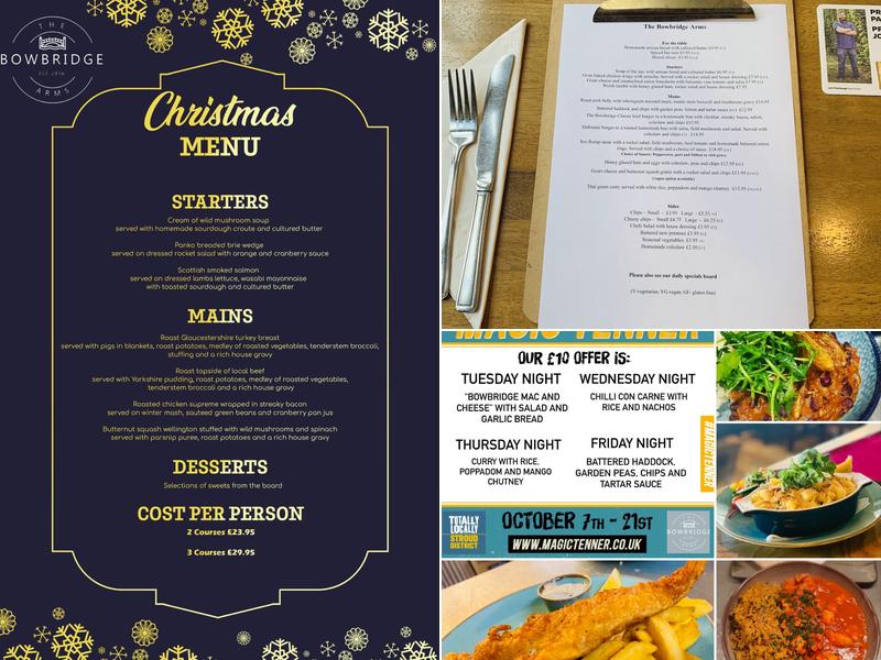 The Bowbridge Arms Menu
