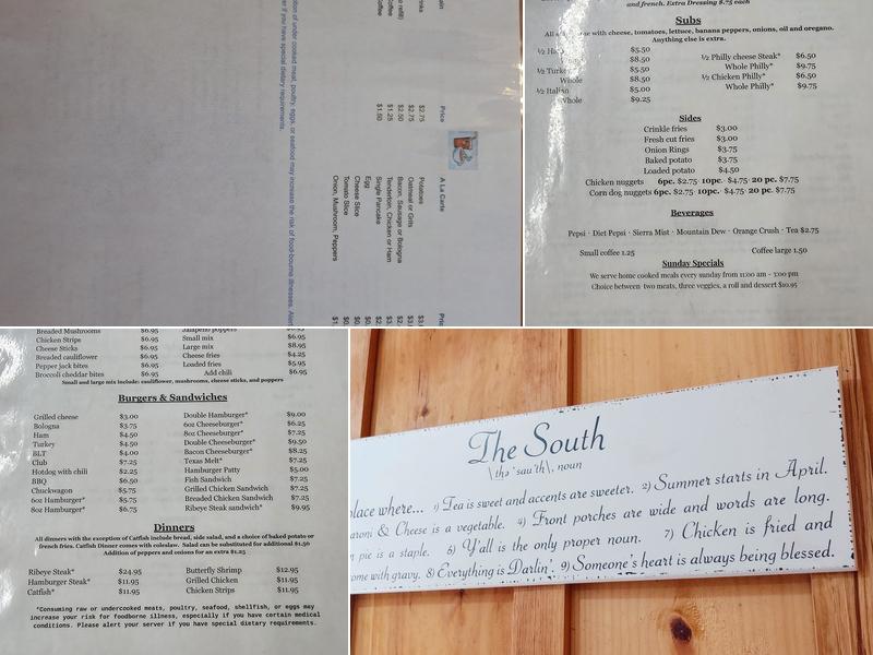 Fox Den Menu