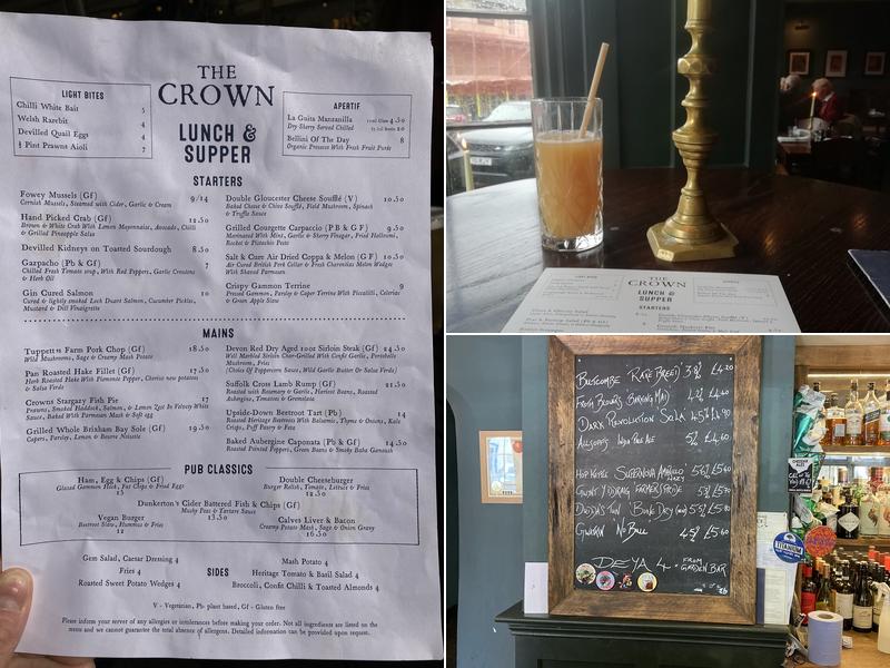 The Crown Inn Menu