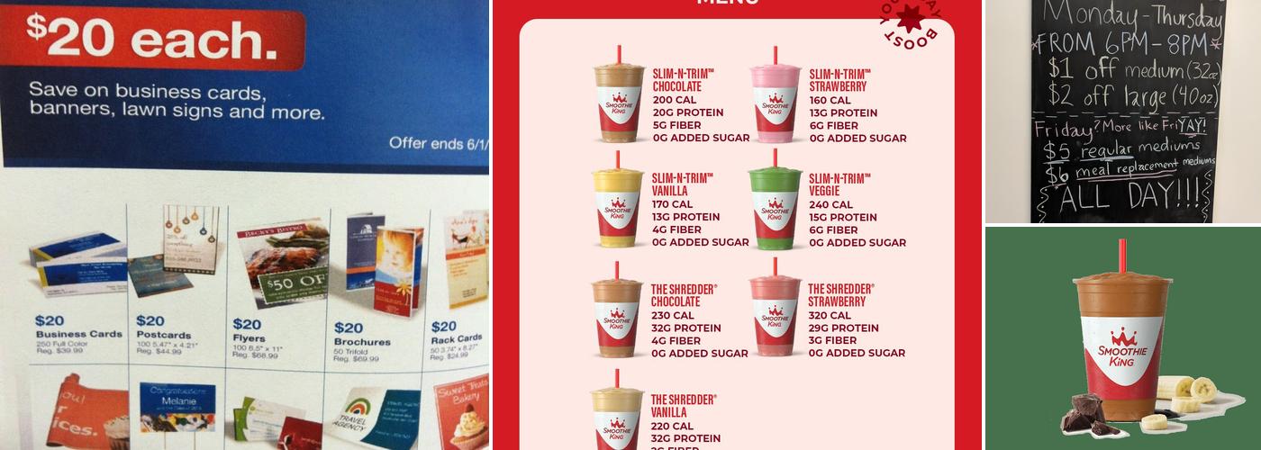 Smoothie King Menu