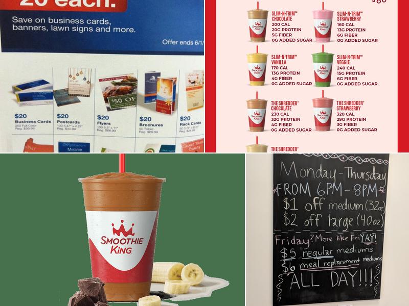 Smoothie King Menu