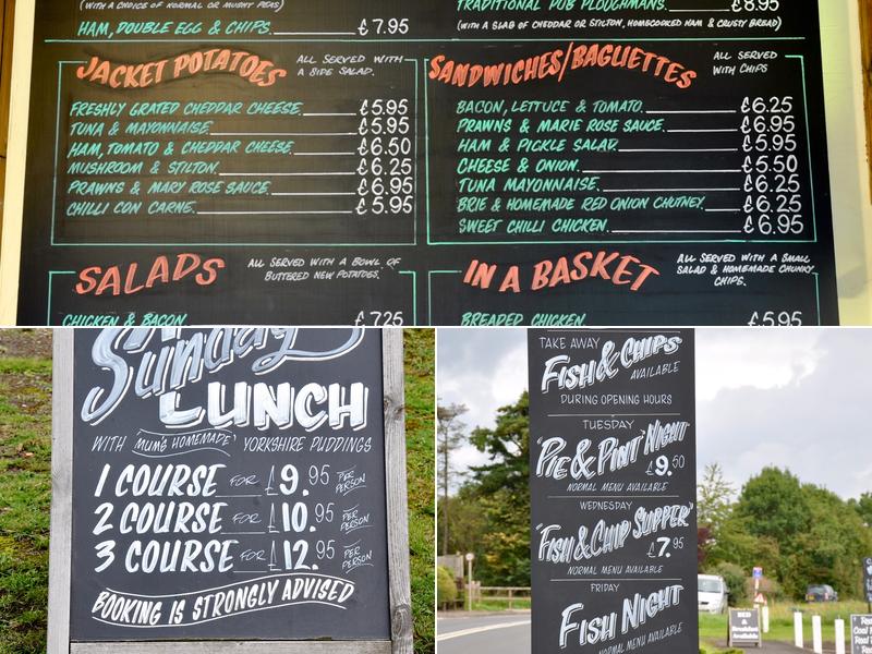 The Defford Arms Menu