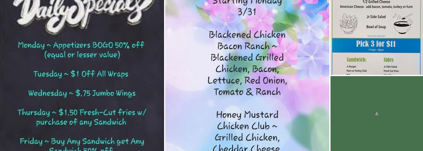 Josie’s Restaurant Menu