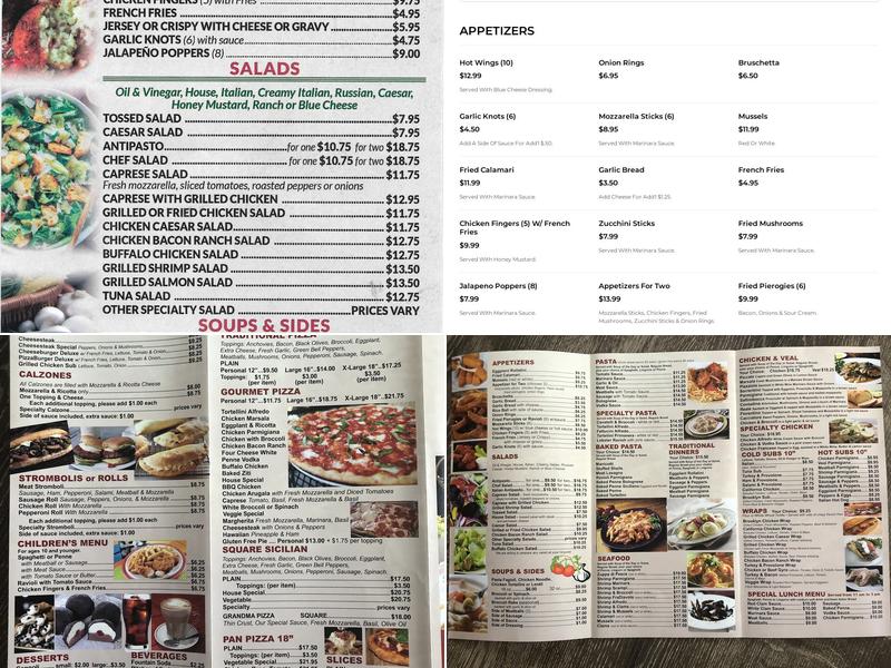 Franks Pizza And Italian Restaurant Menu