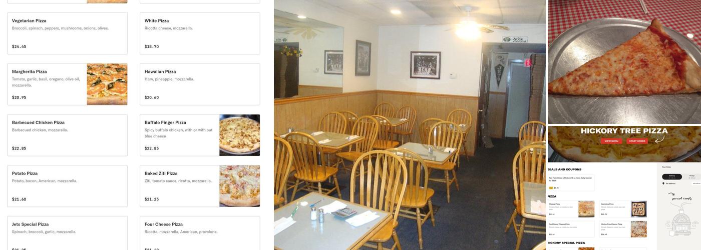 Hickory Tree Pizza Menu